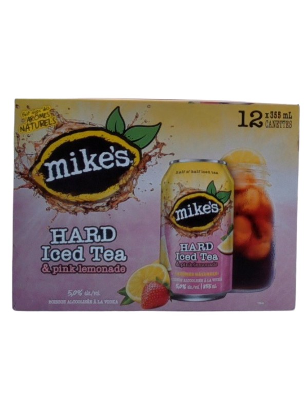 Mikes Hard Pink Lemonade Tea 12x355
