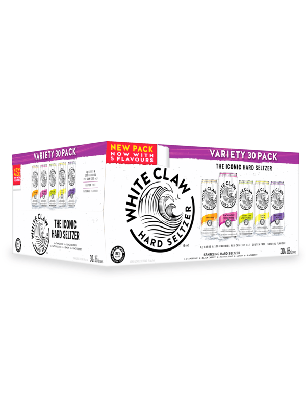 White Claw Variety Pack 30pk 5 Flavours