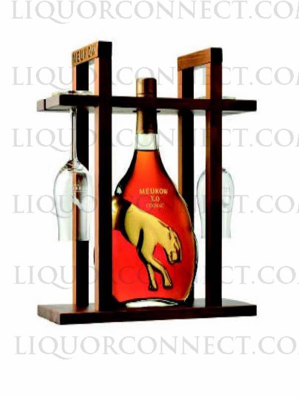 Meukow Xo Cognac Rack With Glasses