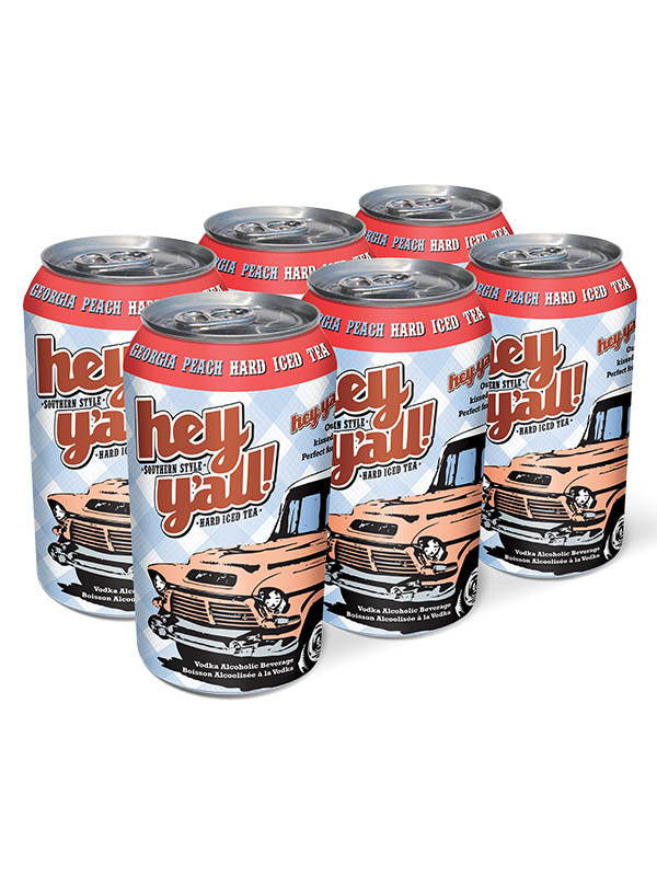 Hey Y'All Georgia Peach Hard Iced Tea