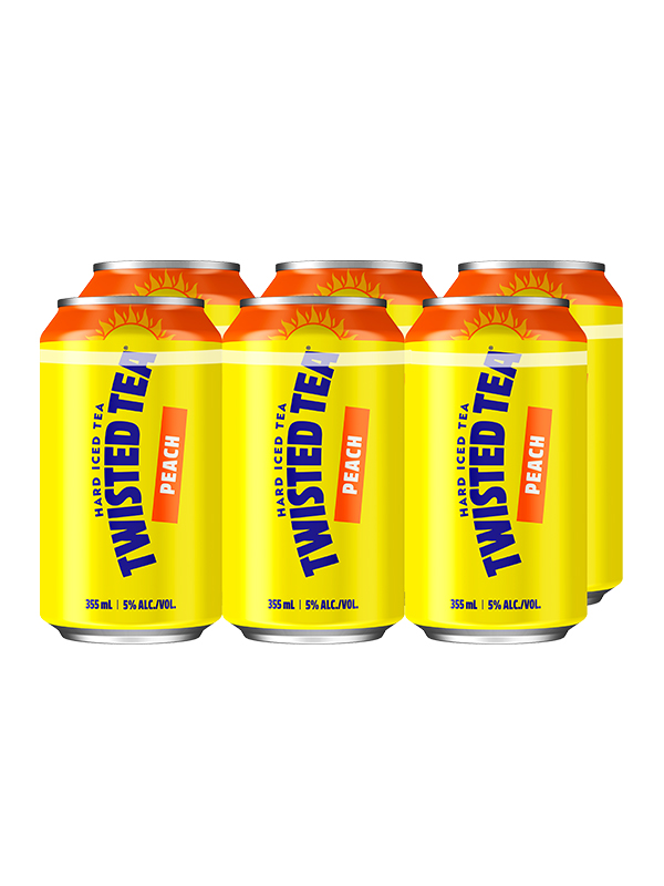 Twisted Tea Peach Iced Tea 6pkc