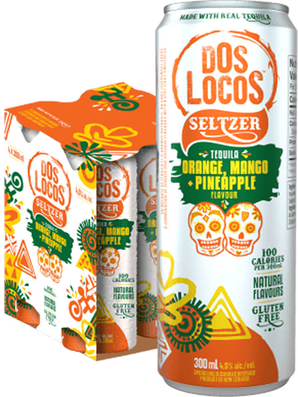 Dos Locos Orange Mango Pineapple Tequila