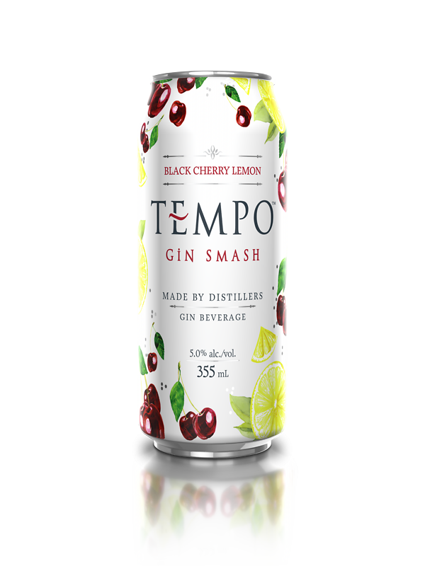 Tempo Gin Smash Black Cherry Lemon