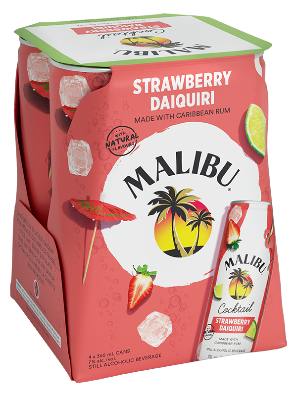 Malibu Strw Daiquiri 4pk