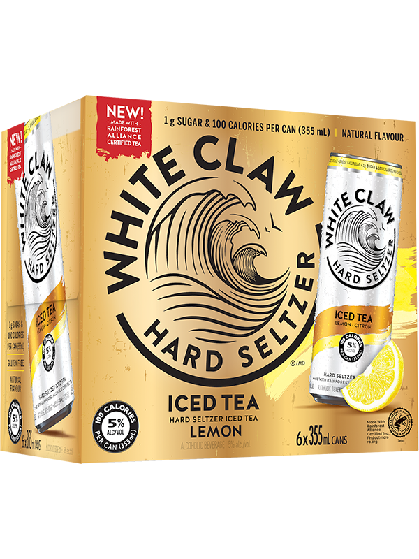 White Claw Iced Tea Lemon 6pk