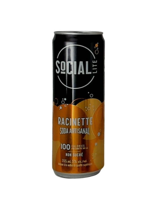 Social Lite Rootbeer Craft Seltzer 6x355